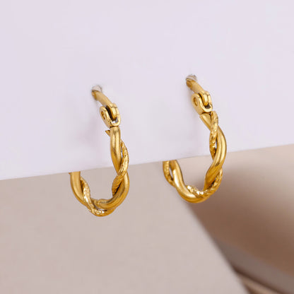 Twisty Hoops Earrings