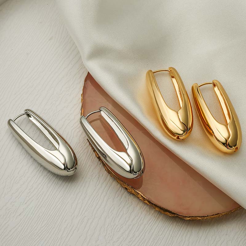 Sleek Clip Hoop Earrings