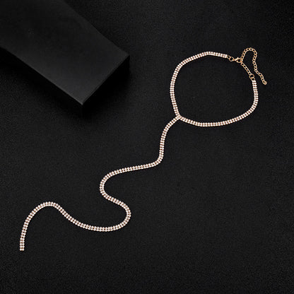 Y‑Drop Lariat Choker Necklace