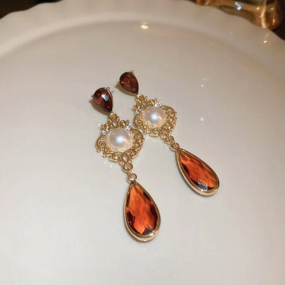 Pearl Cascade Drop Earrings