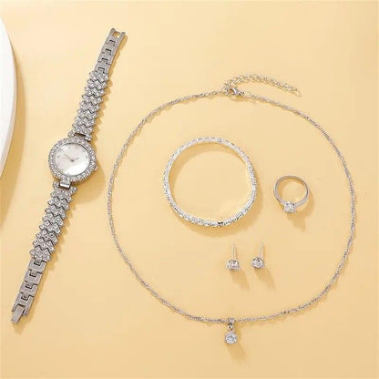 Crystal Accent Watch & Jewelry Set