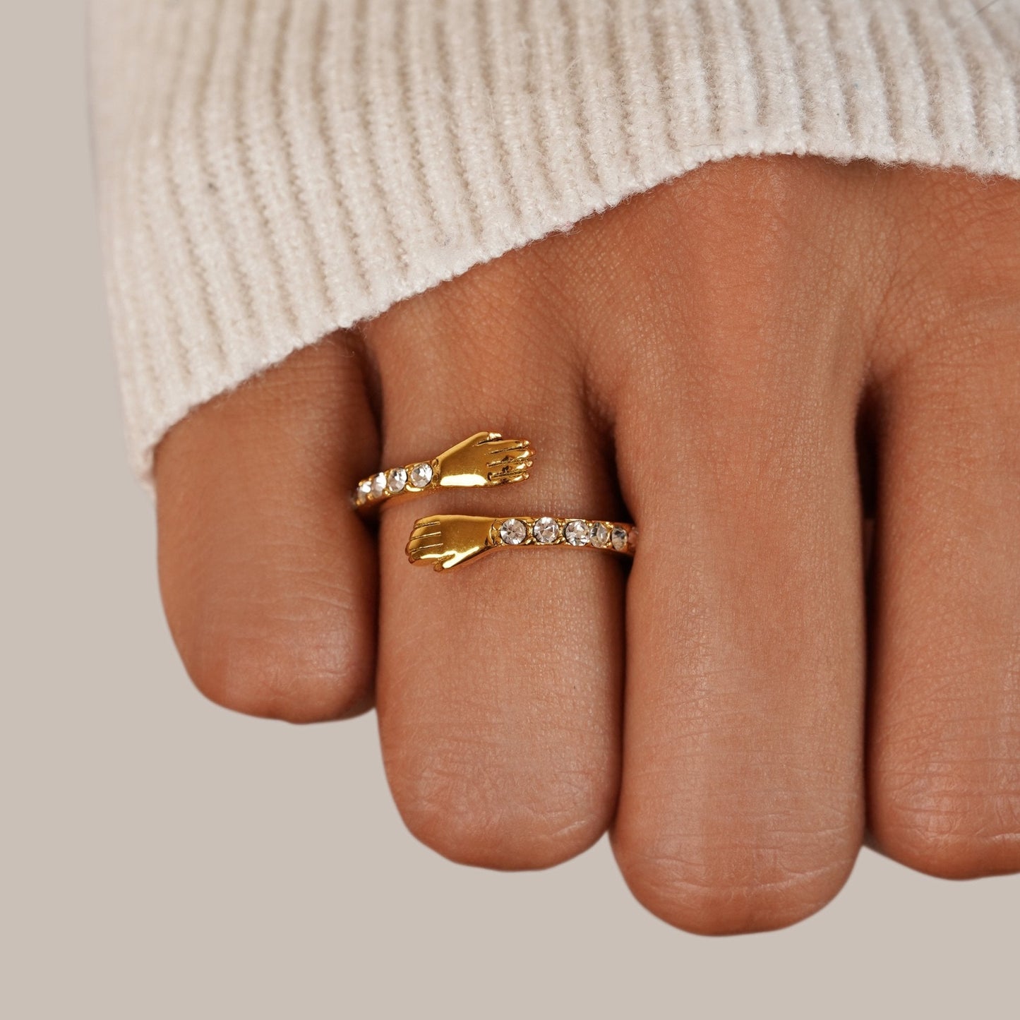 Hug Me Forever Gold Ring