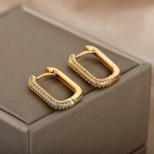 Sparkly Squares Earrings