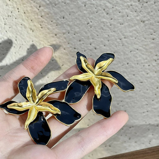 Midnight Lilies Earrings