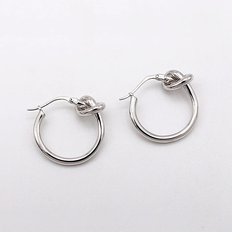 Knotty Hoops Earrings