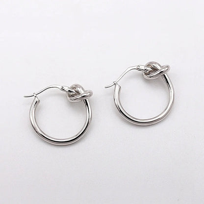 Knotty Hoops Earrings
