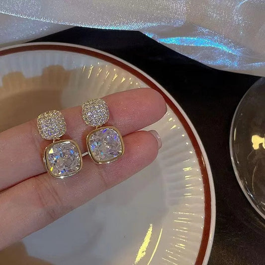 Crystal Cubes Earrings