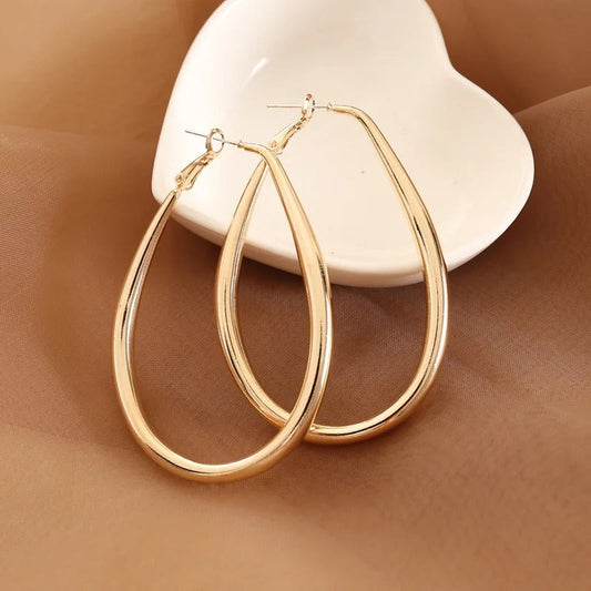 Teardrop Hoops Earrings