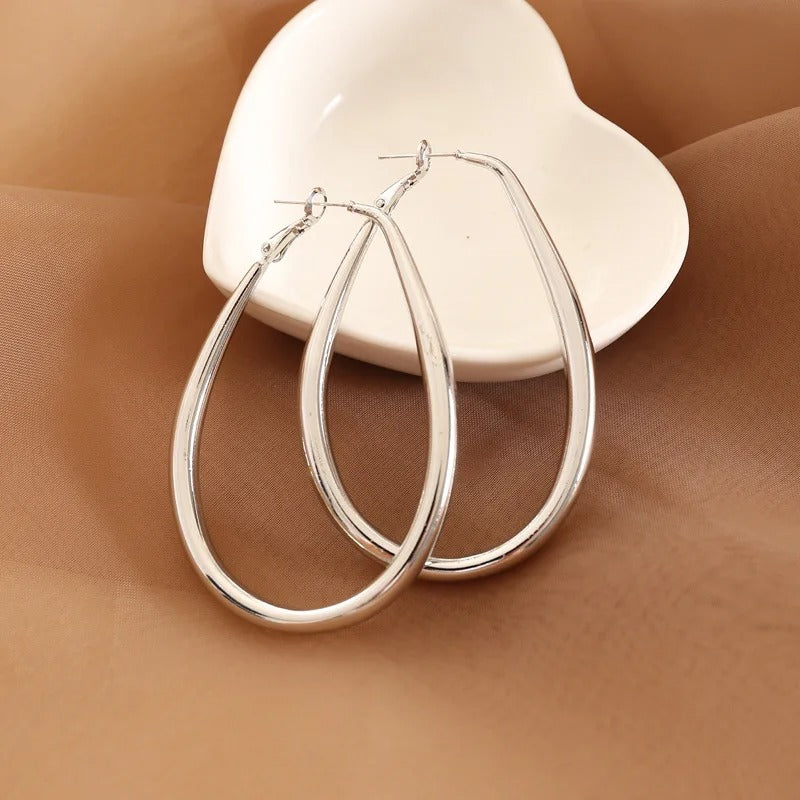 Teardrop Hoops Earrings