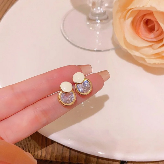 Crystal Orbs Earrings