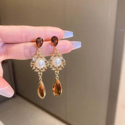 Pearl Cascade Drop Earrings