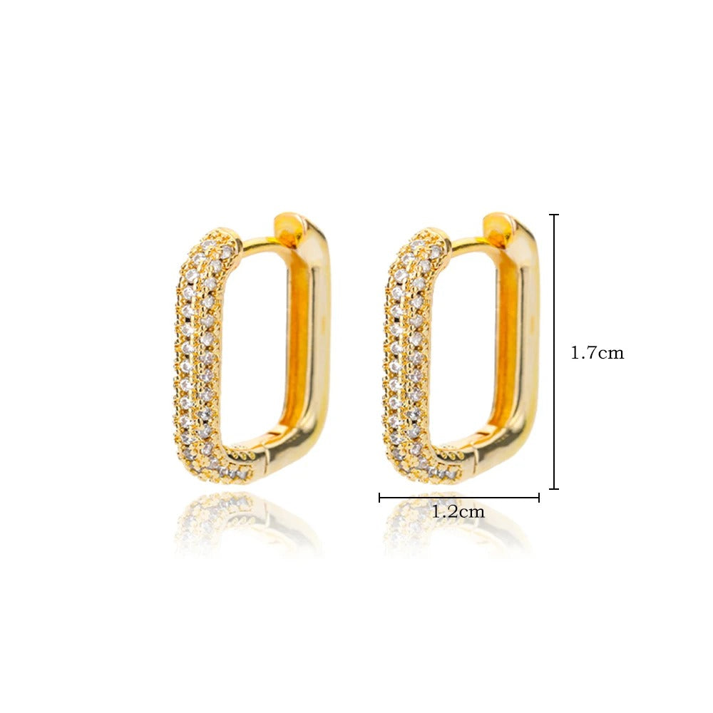 Sparkly Squares Earrings