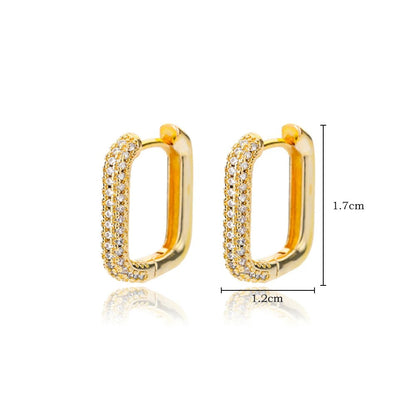 Sparkly Squares Earrings