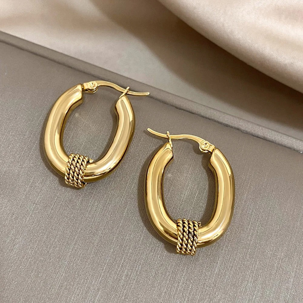 Braided Loops Earrings