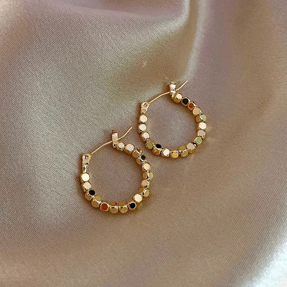 Sparkling Circles Hoop Earrings