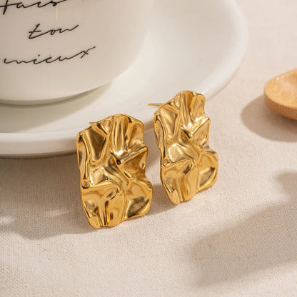 Golden Ripples Earrings