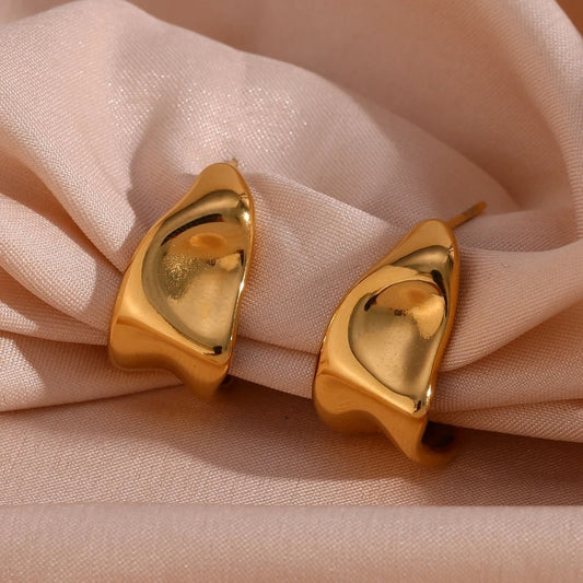 Molten Crescents Earrings