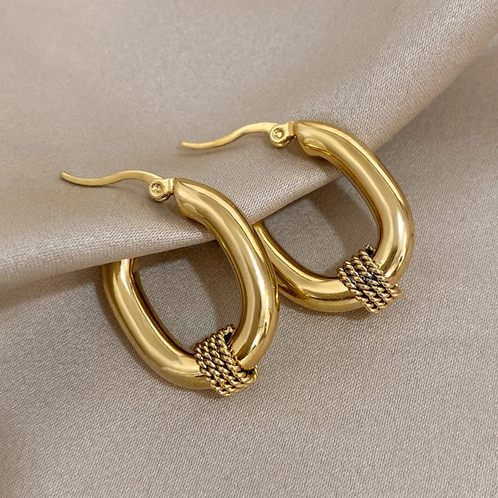 Braided Loops Earrings