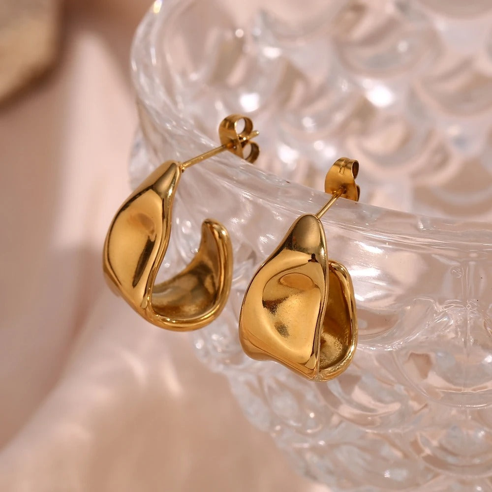 Molten Crescents Earrings