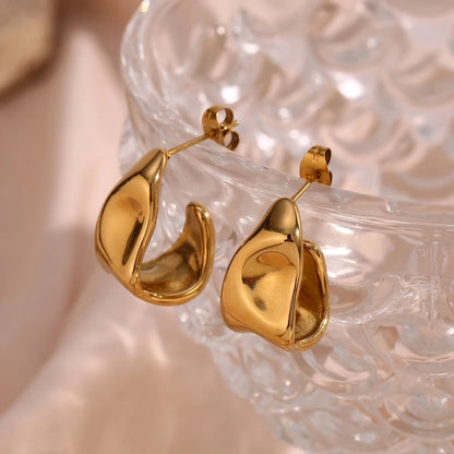 Molten Crescents Earrings