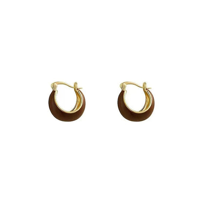 Chocolate Hoops Earrings