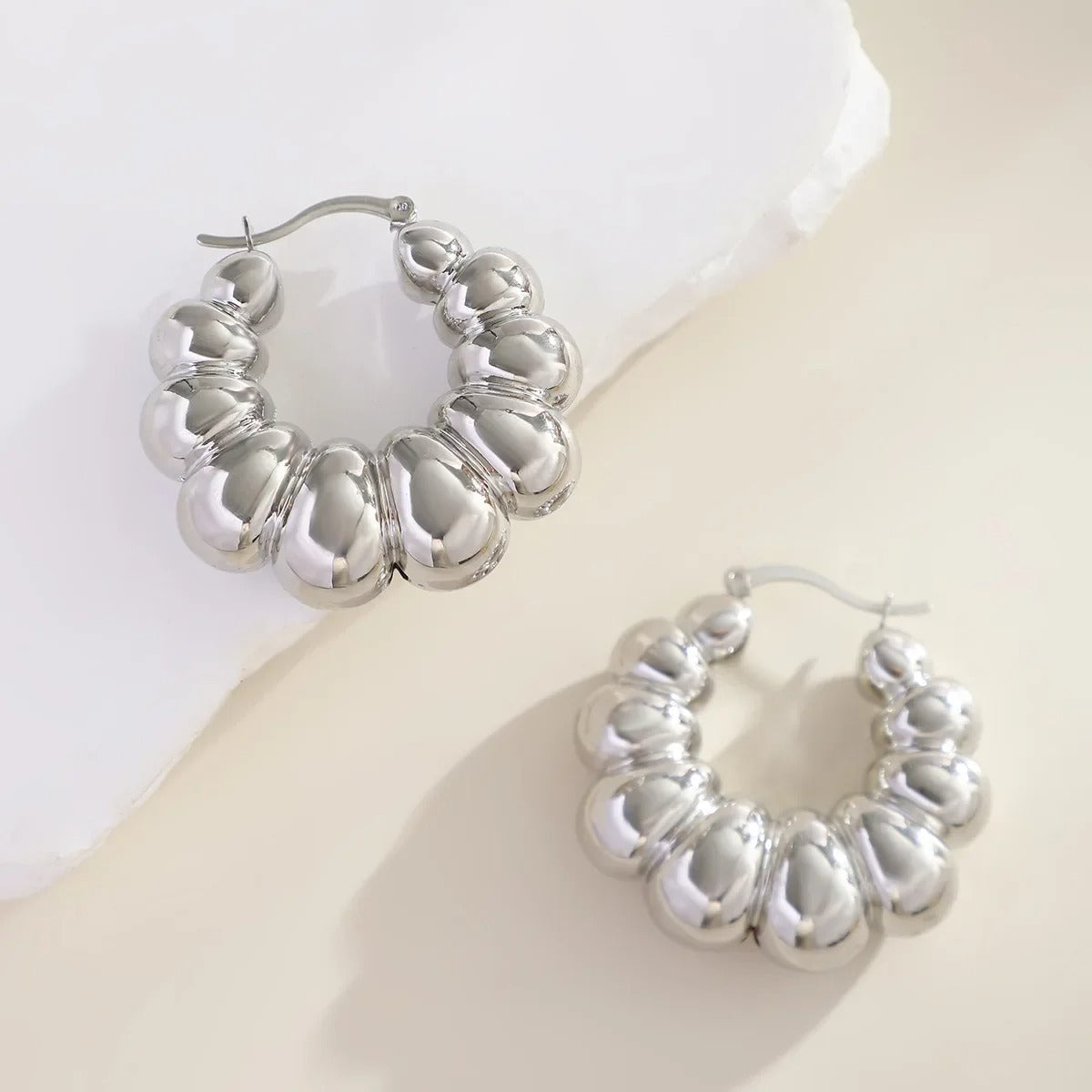 Rippled Glamour Earrings