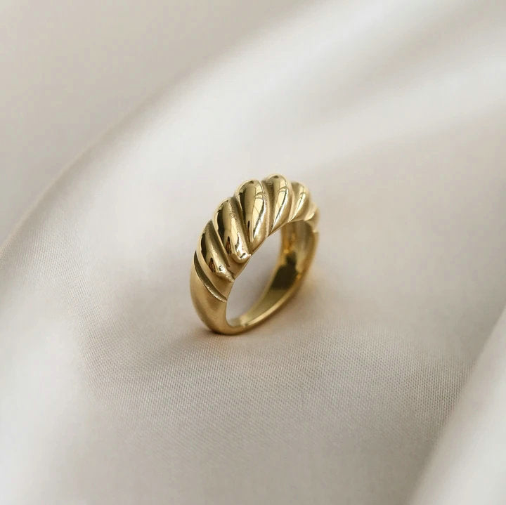 Chunky Dome Ring Crescent