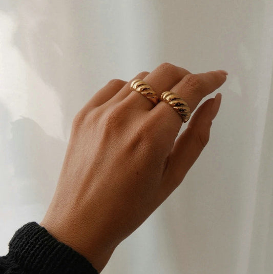 Chunky Dome Ring Crescent