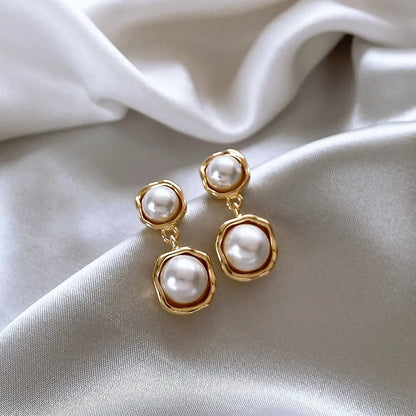 Pearl Clamp Earrings