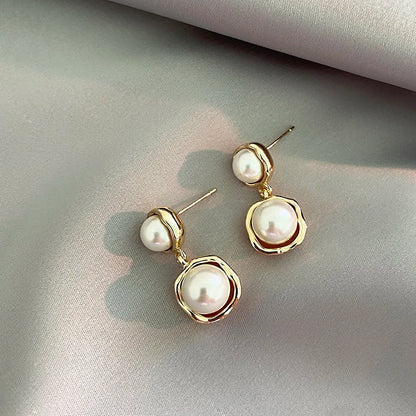 Pearl Clamp Earrings