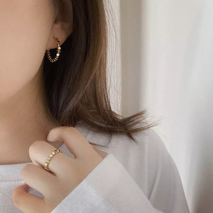 Sparkling Circles Hoop Earrings