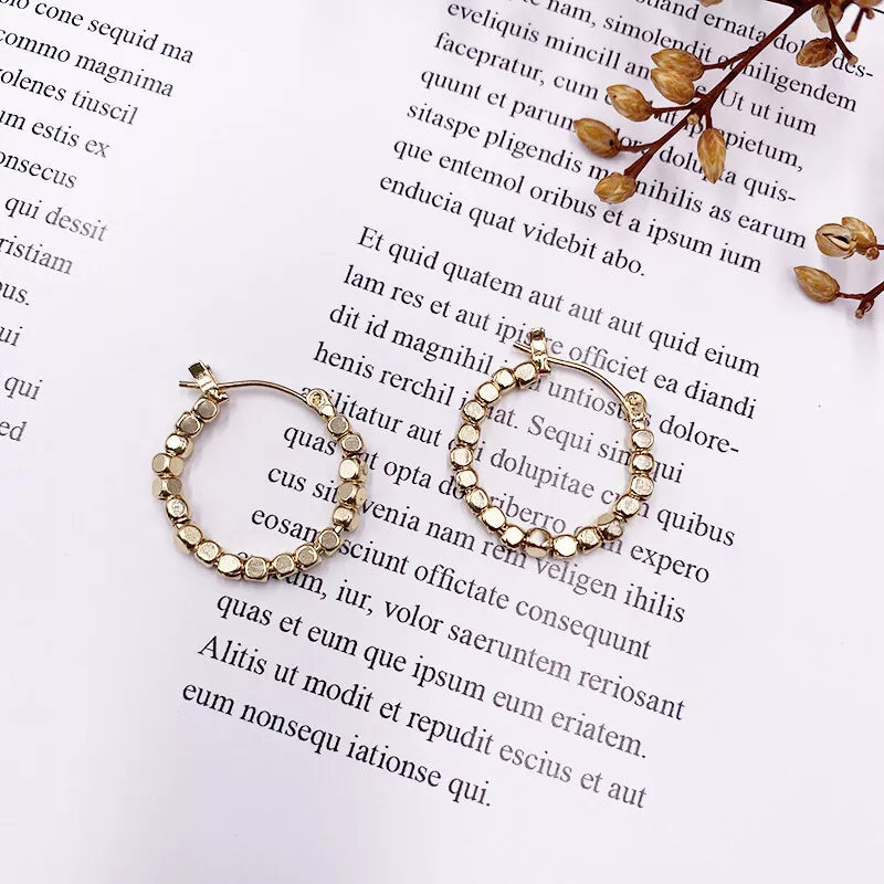 Sparkling Circles Hoop Earrings