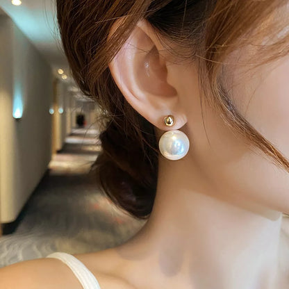 Gilded Round Earrings