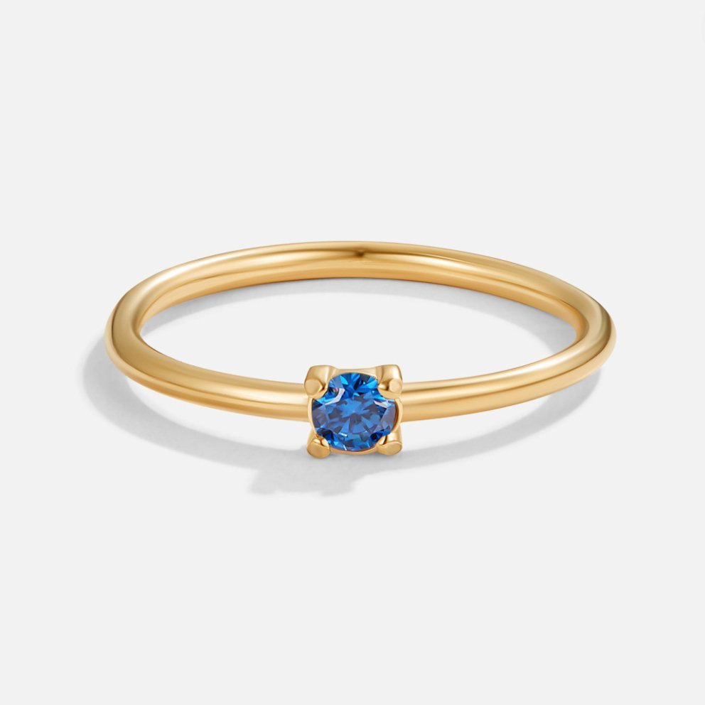 September Birthstone Gold Ring