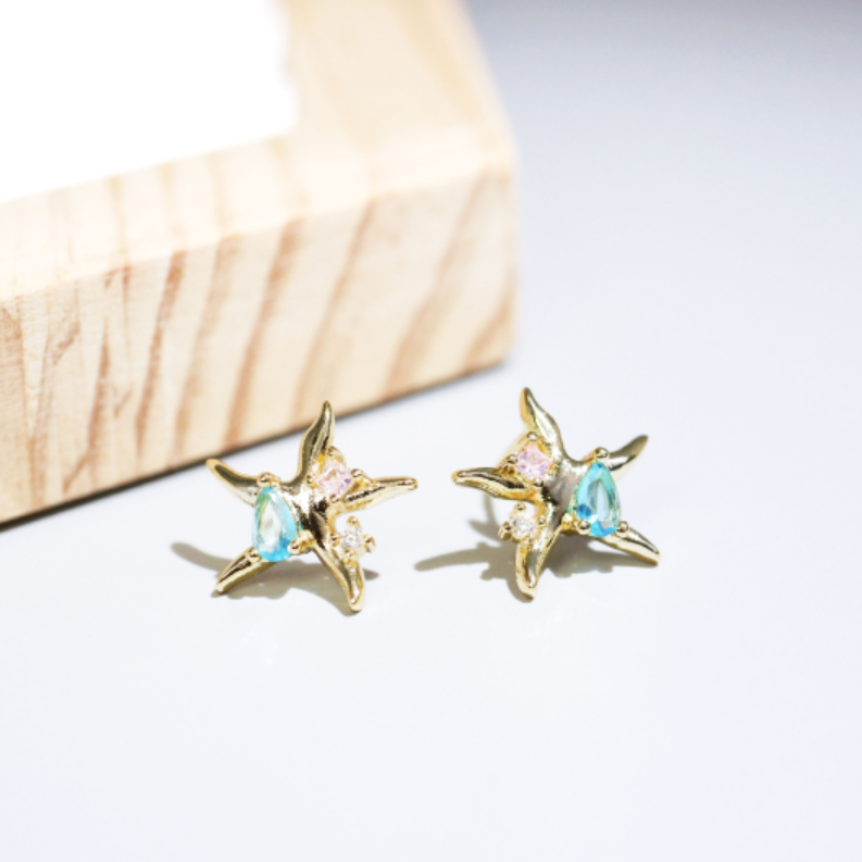 Elegant Star Dangle Earrings