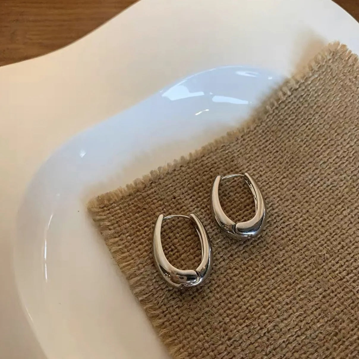 Bolt Hoops Earrings