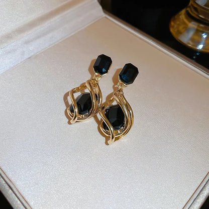 Midnight Embrace Drop Earrings
