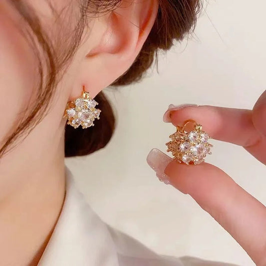Crystal Flora Earrings