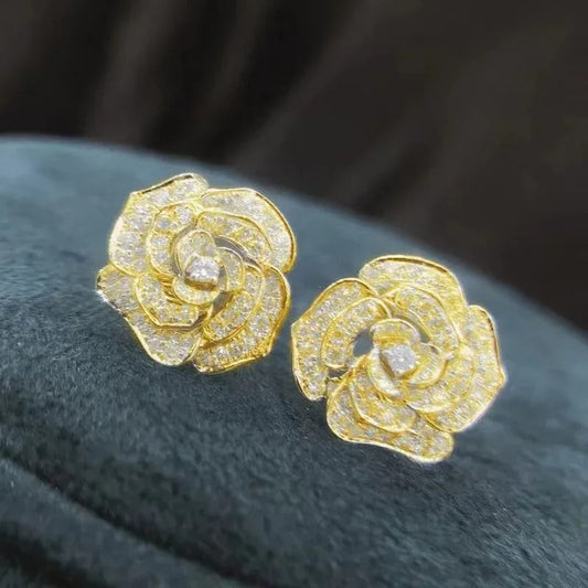 Rosy Sparkles Earrings