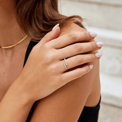 Wrap Me Pearl & Crystal Ring